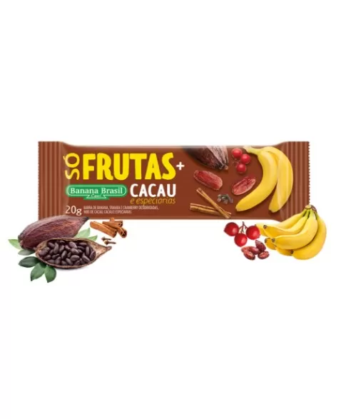 Barra S Frutas Cacau Sem Gl Ten X G Banana Brasil