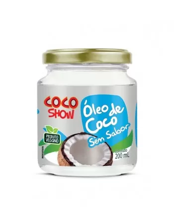 ÓLEO DE COCO SEM SABOR 200ML - COCO SHOW/COPRA