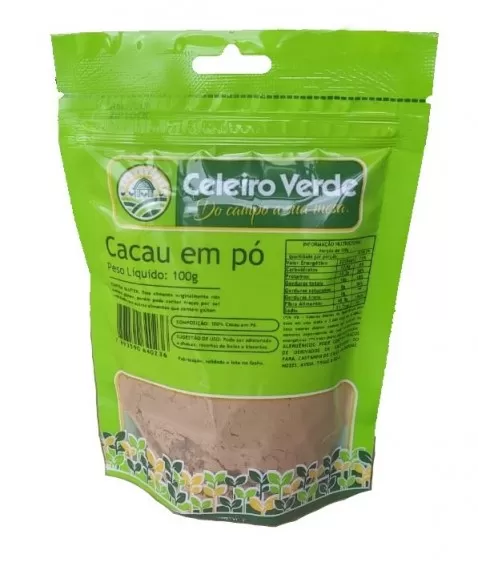 CACAU EM PÓ 100G - CELEIRO VERDE