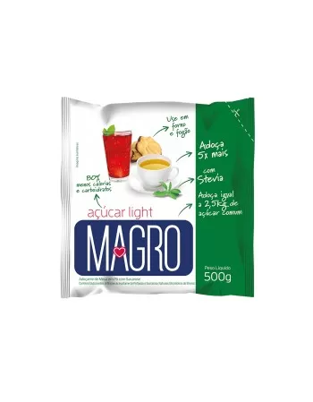 AÇÚCAR STEVIA LIGHT REFIL 500G - MAGRO