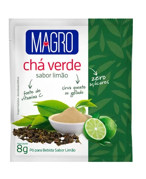 CHÁ VERDE LIMÃO ZERO 15X8G - MAGRO