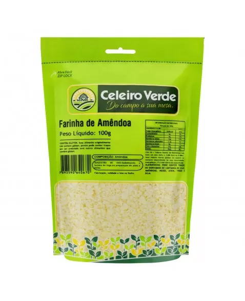 CELEIRO FARINHA DE AMENDOAS SEM GLUTEN 100G