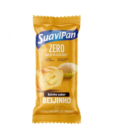 BOLINHO BEIJINHO ZERO AÇÚCAR DP 12X40G - SUAVIPAN