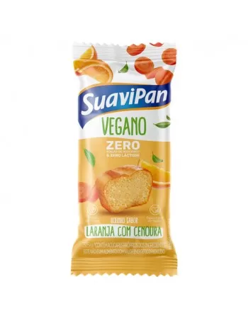 BOLINHO LARANJA COM CENOURA ZERO LACTOSE VEGANO DP 12X35G - SUAVIPAN