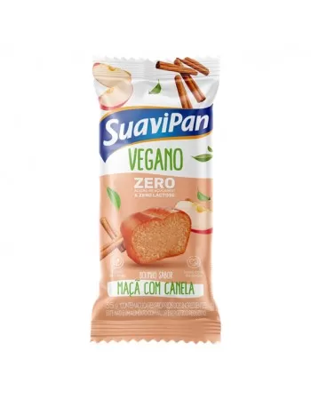 BOLINHO MAÇÃ COM CANELA ZERO LACTOSE VEGANO DP 12X35G - SUAVIPAN