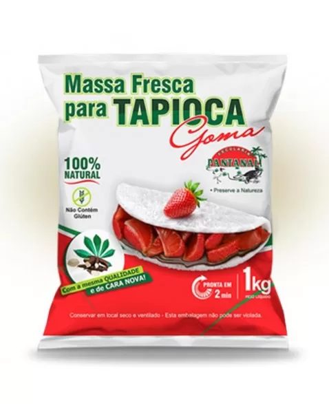 MASSA PARA TAPIOCA SEM GLÚTEN 1KG - PANTANAL