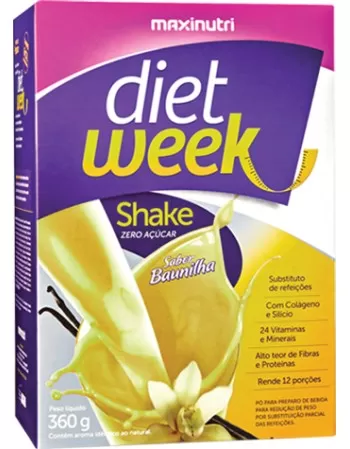 DIET WEEK SHAKE BAUNILHA 360G - MAXINUTRI