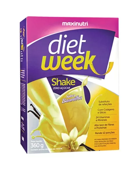 MAXINUTRI DIET WEEK SHAKE BAUNILHA 360G