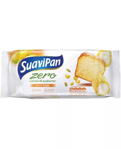 BOLO ZERO FUBÁ 250G - SUAVIPAN