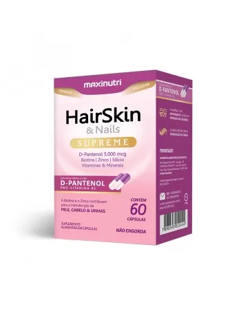 HAIRSKIN & NAILS SUPREME D-PANTENOL 60CPS - MAXINUTRI