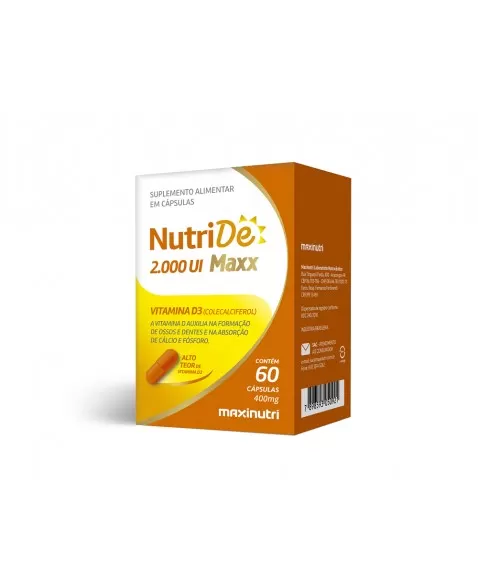 NUTRIDE VITAMINA D 2000 UI MAXX 60 CPS - MAXINUTRI 