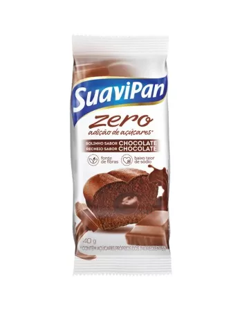 BOLO ZERO CHOCOLATE COM CHOCOLATE DISPLAY 12X40G - SUAVIPAN