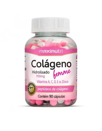 COLÁGENO FEMME 700MG 90 CÁPSULAS - MAXINUTRI