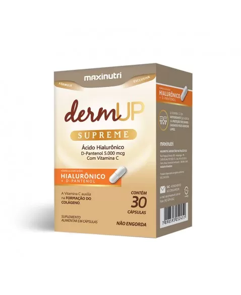 DERMUP SUPREME D-PANTENOL 30 CÁPSULAS - MAXINUTRI