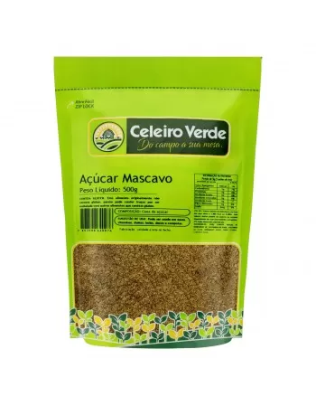 AÇÚCAR MASCAVO 500G - CELEIRO VERDE