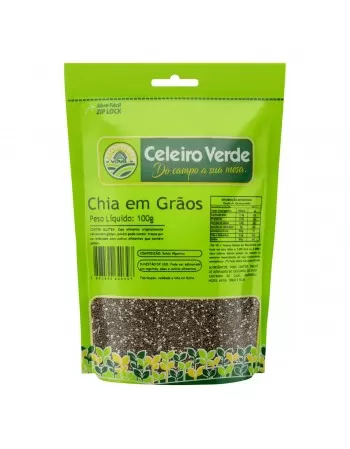 CHIA EM GRÃOS 100G - CELEIRO VERDE