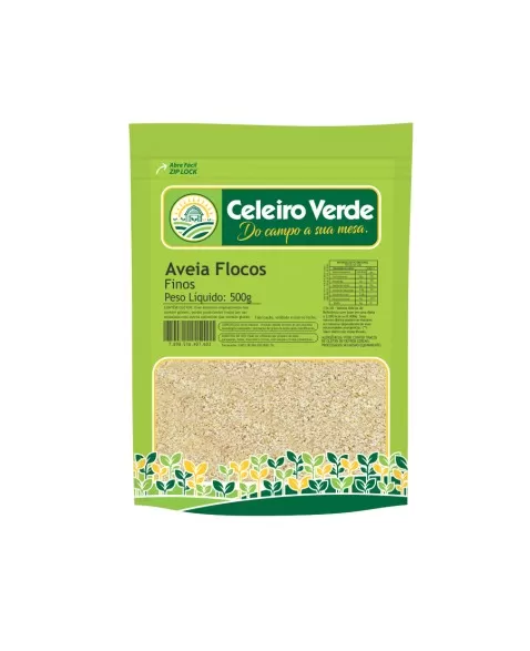 AVEIA EM FLOCOS FINOS 500G - CELEIRO VERDE