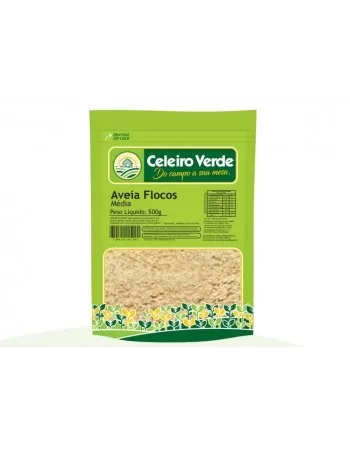 AVEIA EM FLOCOS MÉDIOS 500G - CELEIRO VERDE