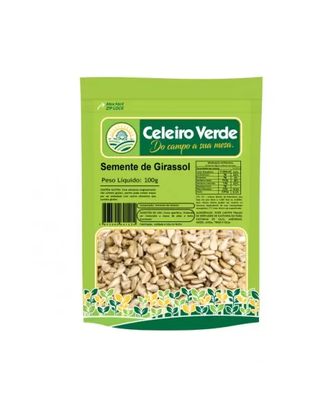 SEMENTE DE GIRASSOL 100G - CELEIRO VERDE