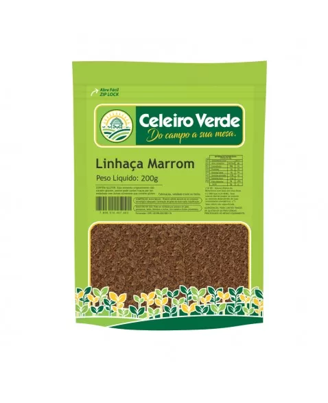 FARINHA DE LINHAÇA MARROM 200G - CELEIRO VERDE