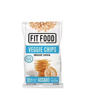 VEGGIE CHIPS GRÃO DE BICO SEM GLÚTEN 40G - FIT FOOD/LATINEX