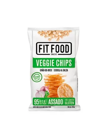 VEGGIE CHIPS GRÃO DE BICO SABOR CEBOLA & SALSA - FIT FOOD/LATINEX