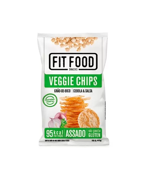 FIT FOOD VEGGIE CHIPS GRÃO DE BICO SABOR CEBOLA & SALSA - LATINEX