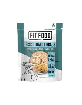 BISCOITO DE ARROZ MULTIGRÃOS SEM GLÚTEN 90G - FIT FOOD/LATINEX