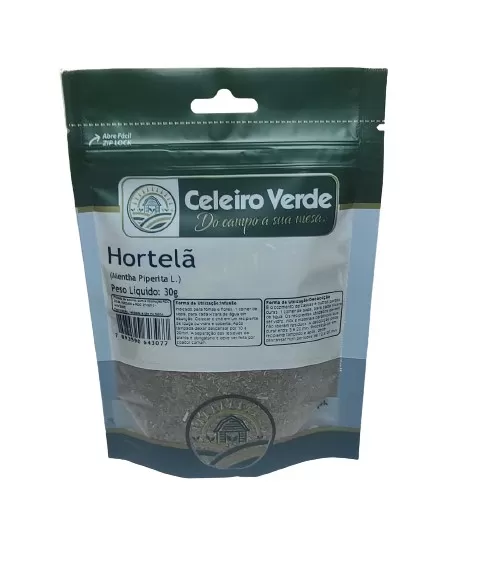 CHÁ DE HORTELÃ POUCH 30G - CELEIRO VERDE