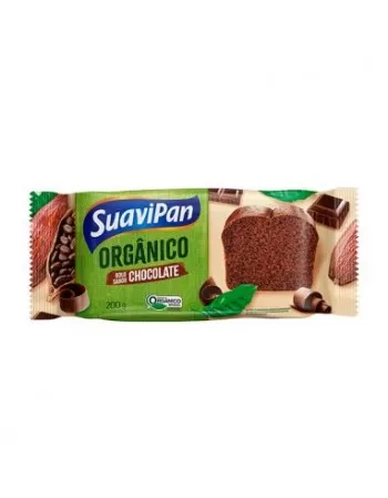 BOLO DE CHOCOLATE ORGÂNICO 200G - SUAVIPAN