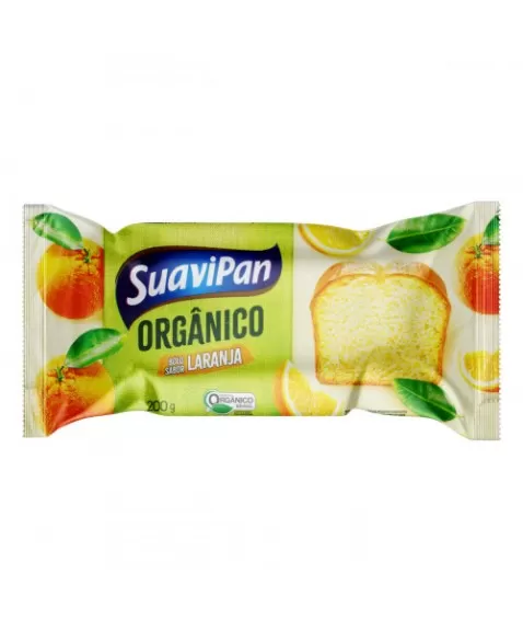 BOLO ORGÂNICO LARANJA 200G - SUAVIPAN