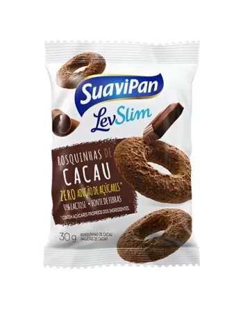 ROSQUINHA DE CACAU 12X30G - SUAVIPAN