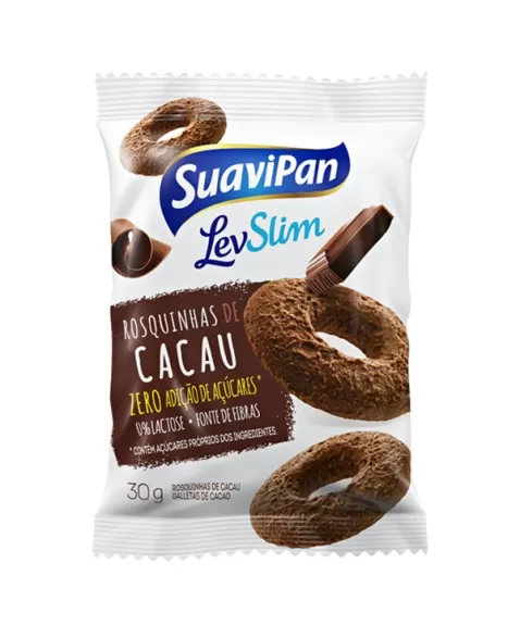 ROSQUINHA CACAU 12X30G - SUAVIPAN