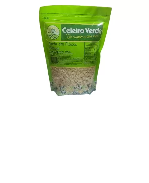 AVEIA EM FLOCOS GROSSOS 500G - CELEIRO VERDE