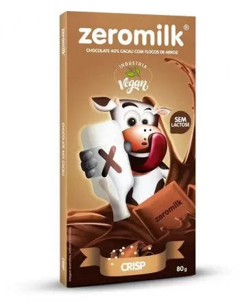 ZEROMILK 40% CACAU CRISP DP 6X80G - GENEVY 