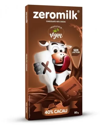 ZEROMILK 40% CACAU PURO DP 6X80G - GENEVY