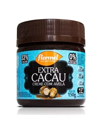 CREME AVELÃ EXTRA CACAU ZERO 150G - FLORMEL