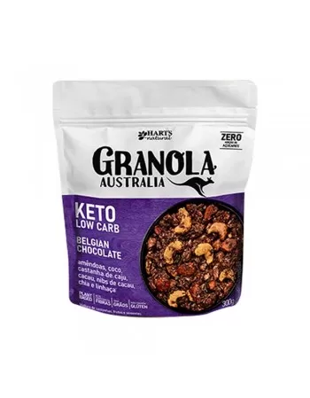 HARTS GRANOLA AUSTRALIA KETO LOW CARB BELGIAN CHOCOLATE 300G