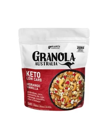 GRANOLA AUSTRALIA KETO MORANGO VANILLA 300G - HARTS