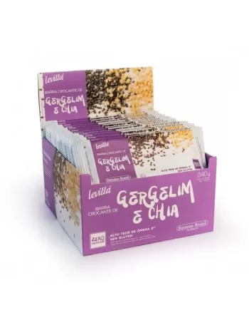 LEVITTÁ GERGELIM E CHIA SEM GLÚTEN 24X10G - BANANA BRASIL