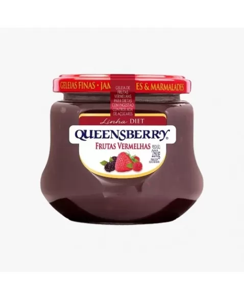 QUEENSBERRY GELEIA FRUTAS VERMELHAS DIET 280G