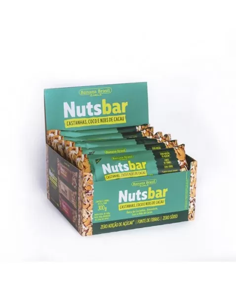 NUTS COCO SEM GLÚTEN 12X25G - BANANA BRASIL