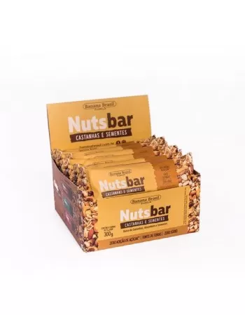 NUTS SEMENTES SEM GLÚTEN 12X25G - BANANA BRASIL