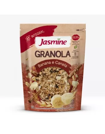 GRANOLA BANANA E CANELA INTEGRAL 250G - JASMINE