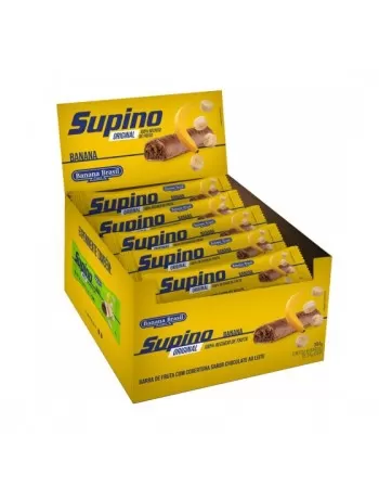 BARRA SUPINO ORIGINAL CHOCOLATE SEM GLÚTEN 16X24G - BANANA BRASIL