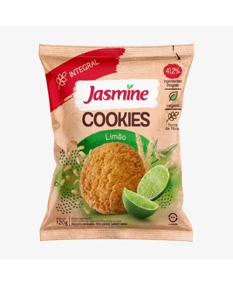 JASMINE COOKIES INTEGRAL LIMAO 120G