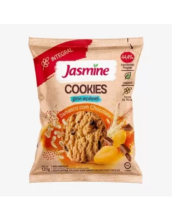 COOKIES DAMASCO COM CHOCOLATE ZERO AÇÚCAR 120G - JASMINE