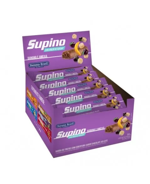 SUPINO ZERO AMEIXA SEM GLÚTEN 16X24G - BANANA BRASIL