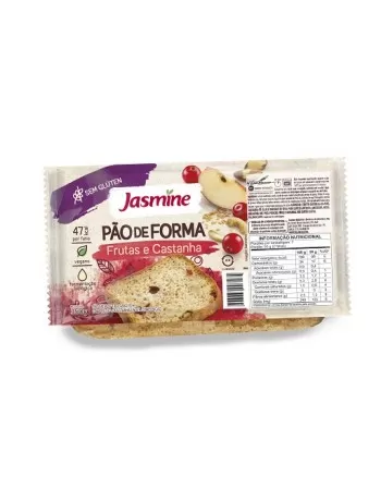 PÃO FRUTAS E CASTANHAS SEM GLÚTEN 350G - JASMINE