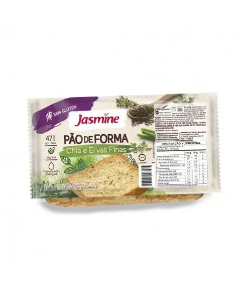 JASMINE PAO S/G CHIA E ERVAS FINAS 350G